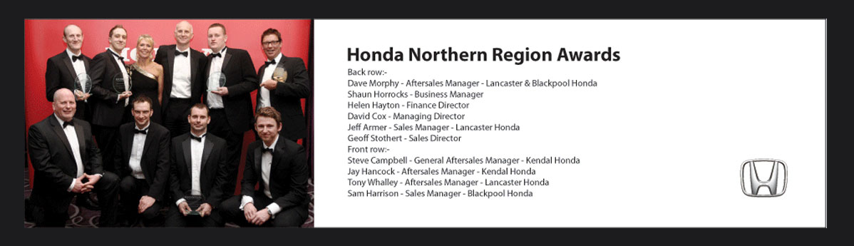 Cox Motor Group’s Honda dealerships steal the show at the Honda northern region awards