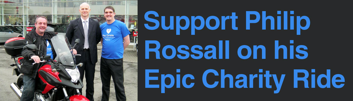 Support Philip Rossall on his charity motorcycle ride