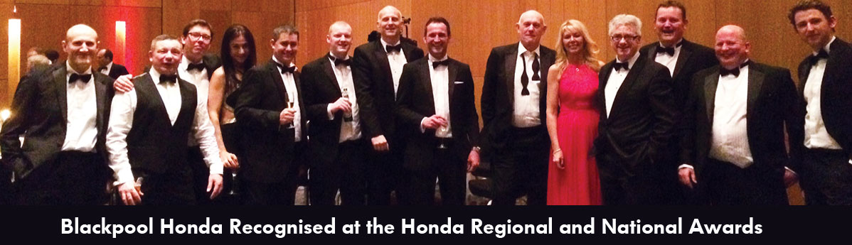 Blackpool Honda recognised at the Honda regional and national awards