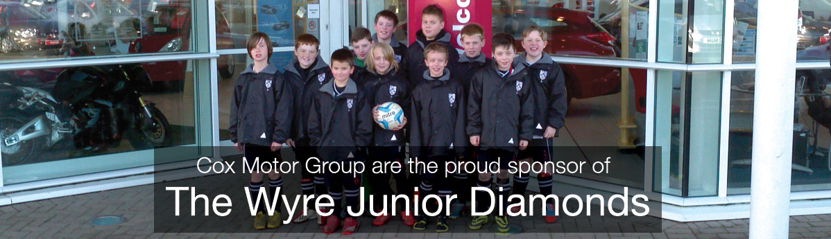 Cox Motor Group sponsors The Wyre Juniors