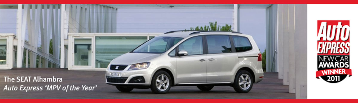 The SEAT Alhambra Auto Express MPV of the year