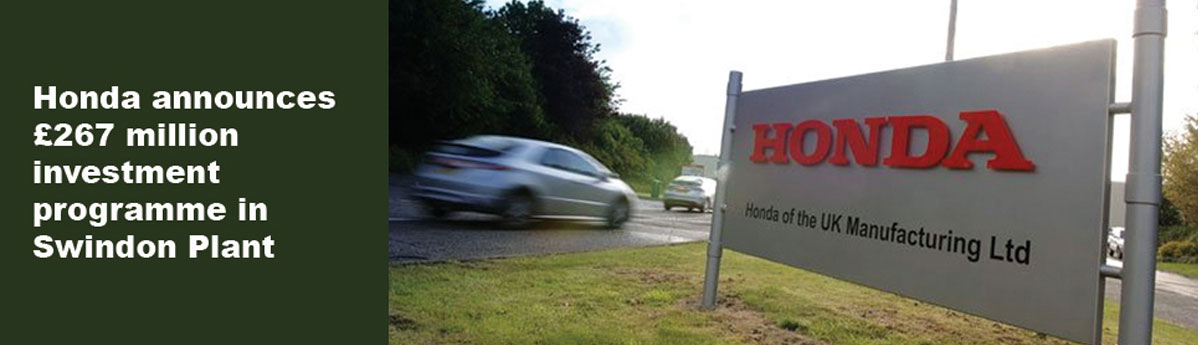 Honda invest £267 million in Swindon plant