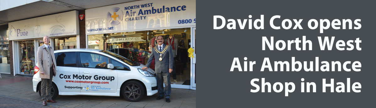 David Cox opens New North West Air Ambulance store