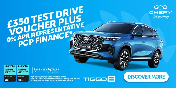 Chery Tiggo 8 - £350 Test Drive Voucher