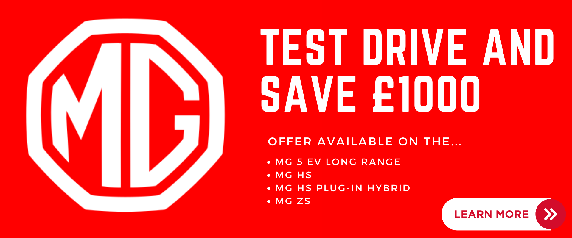 MG Test Drive Offer