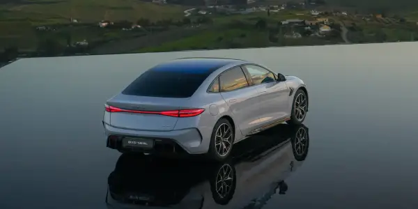 Ocean-inspired exterior styling of the BYD SEAL