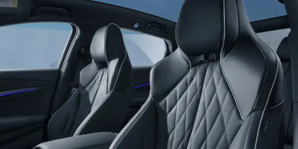 Premium interior and integrated sport seats in the BYD SEAL